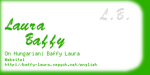 laura baffy business card
